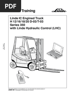 Linde Hd16 Service Traning Throttle Valve