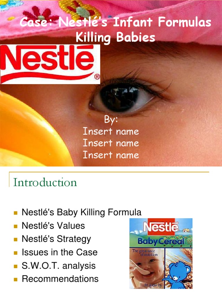 Nestle's Infant Formula | PDF | Nestlé | Infant Formula