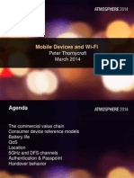 Mobile Devices and Wi-Fi: Peter Thornycroft March 2014