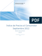 Informe Ejecutivo Ipc Septiembre 2012