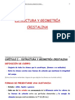 Estructura y Geometría Cristalina