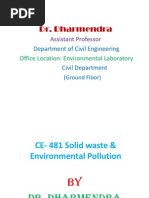 CE 481 Solid Waste & Environmental Pollution