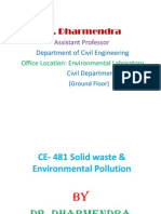 CE 481 Solid Waste & Environmental Pollution