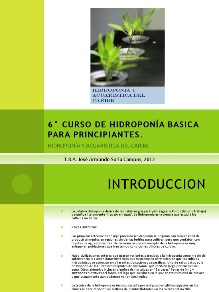 Descargar Gratis Cultivos Hidroponicos De Autor Howard M Resh