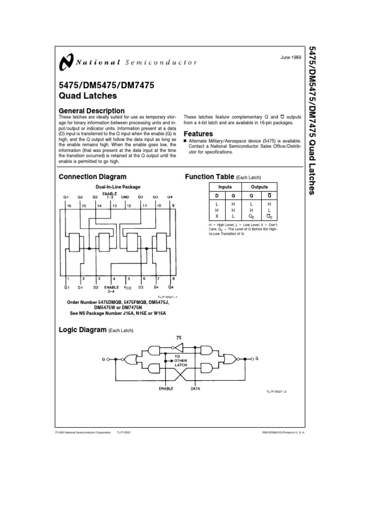 Quad Latches for Electronics Engineers | PDF