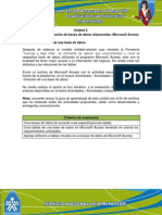 Actividad de Aprendizaje Unidad 2 - Base de Datos Basica para Un Administrador EXCEL