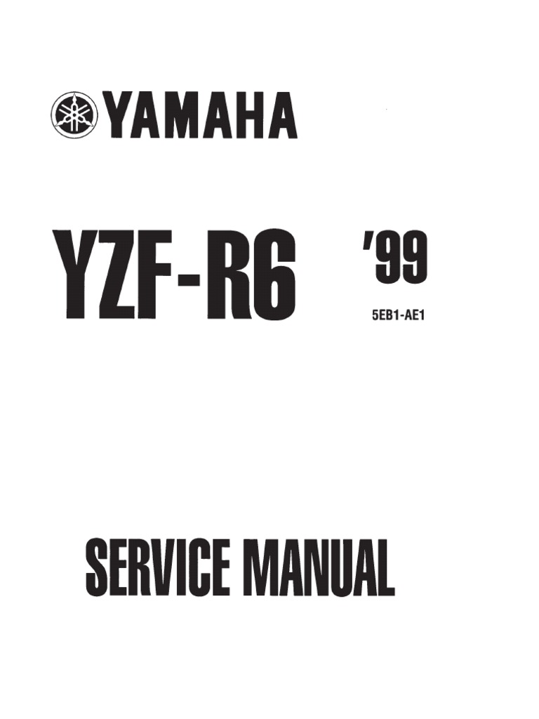 Manual Service R6 2000-1999 | PDF | Clutch | Ignition System