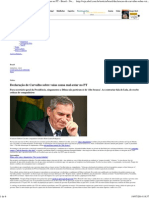 Declaração de Carvalho Sobre Vaias Causa Mal-estar No P