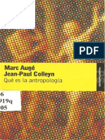 Auge - Colleyn - Que Es La Antropologia