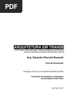 Rossetti, Eduardo. Arquitetura Em Transe