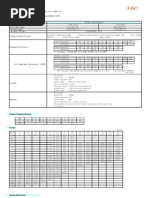 KM Series Standard 105 : After Test Requirementa at +20 Same Limits As Load Life