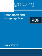 Phonology and Langauge Use