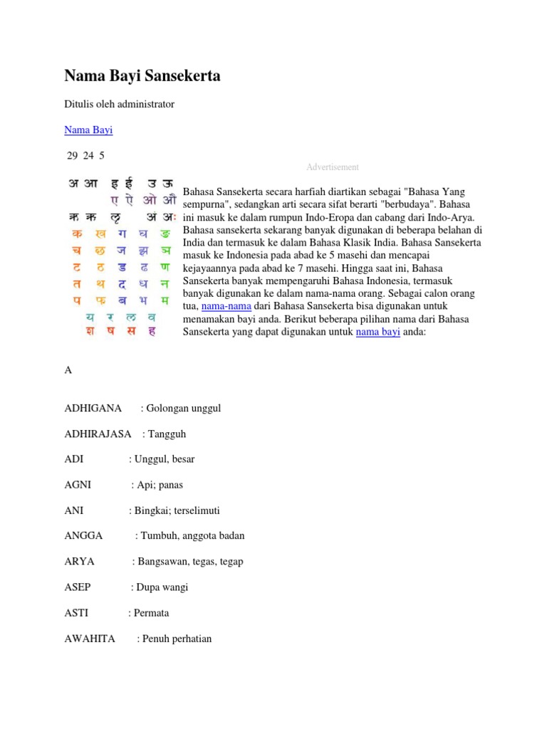 Nama Bayi Pdf