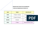 Jadual Pengisian Waktu Rehat Bulan Ramadhan