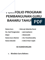 Portfolio Program Pembangunan Guru Baharu Tahun 2014