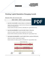 Working Capital Simulation: Managing Growth: DSI + DSO - DPO Cash Conversion Cycle