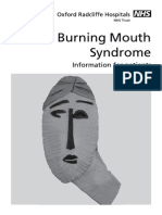 Burning Mouth Syndrome: Information For Patients