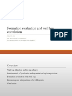 Formation Evaluation and Well Log Correlation