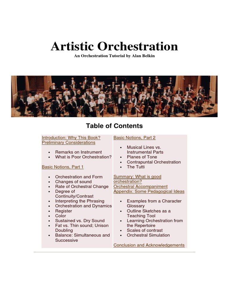 Artistic Orchestration PDF French Horn Orchestras