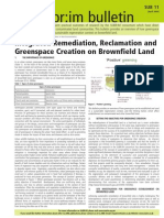 Subr:im Bulletin: Integrated Remediation, Reclamation and Greenspace Creation On Brownfield Land