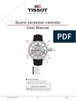 Quartz Perpetual Calendar User Manual: WWW - Tissot.ch