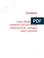 Loop Analysis of Resistive Circuit