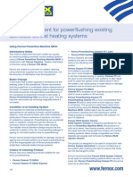 Method Statement For Powerflushing Existing Domestic Central Heating Systems