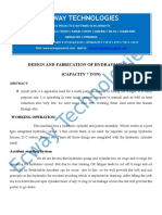 Design and Fabrication of Hydraulic Jack