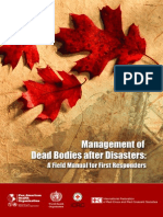Management of Dead Bodies After Disasters