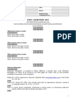 FSEGA Eseu Admitere FSEGA 2013 - Format Standard