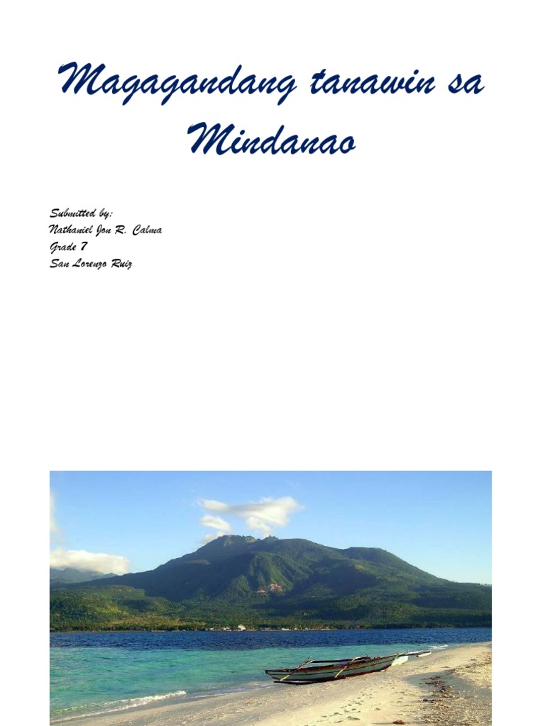 Magagandang Tanawin Sa Mindanao