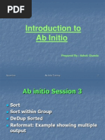 Introduction To Ab Initio: Prepared By: Ashok Chanda