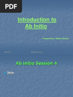 Introduction To Ab Initio: Prepared By: Ashok Chanda