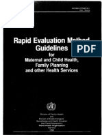 Rapid Evaluation Method Guidelines