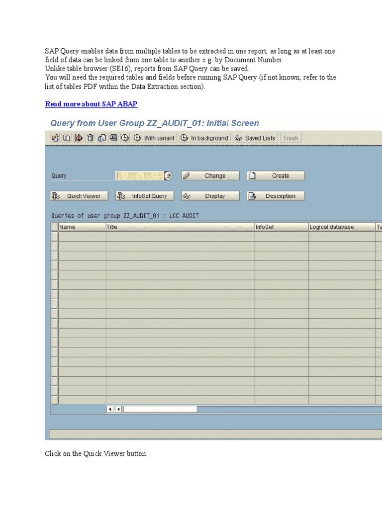 SAP_Query_enables_data_from_multiple_tables_to_be_extracted_in_one