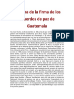 La Firma de La Firma de Los Acuerdos de Paz de Guatemala