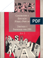 1991: "Construindo A Educação Pública Popular, Ano 3"