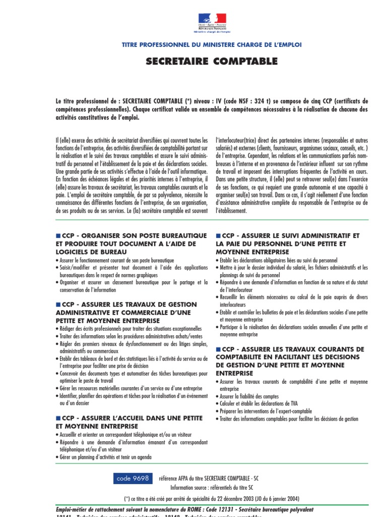 Secretaire Comptable Comptabilite Logiciel