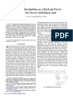 Study On Microturbine As A Back-Up Power Supply For Power Grid Black-Start