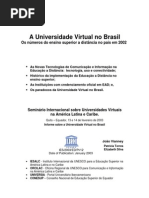 A Universidade Virtual No Brasil