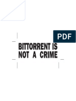Bittorrentisnotacrime Sticker