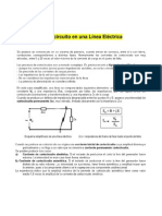 Cortocircuito en Una Línea Eléctrica