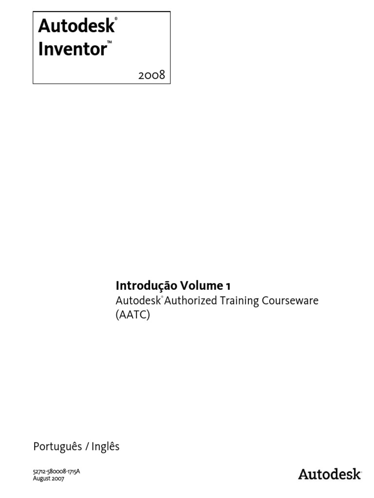 Teórico - Autodesk Inventor 2008 | PDF | Autodesk | Auto Cad