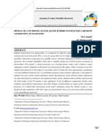 Design of a Pvdiesel Stand Alone Hybrid System for a Remote