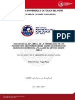 Vargas Ruben Analisis Variabilidad Parametros Geotecnicos Muros Contencion Metodo Monte Carlo PDF