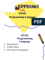 EPPD1063: HTML Programming Language