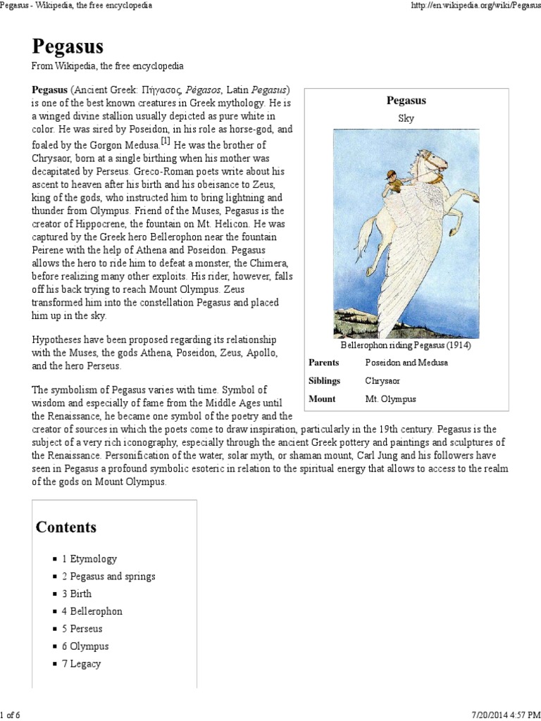 PEGASUS MYTHOPEDIA visual data 8