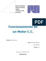 Informe Motor de Corriente Continua 2013