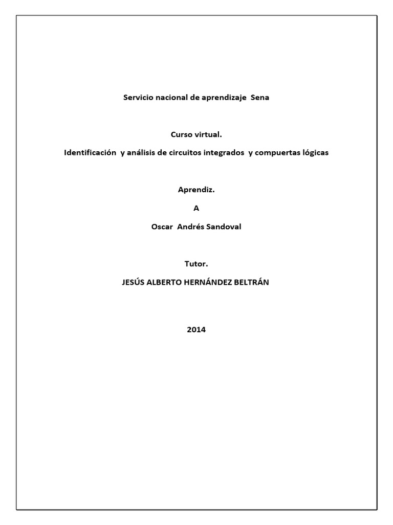 Servicio Nacional de Aprendizaje Sena | PDF