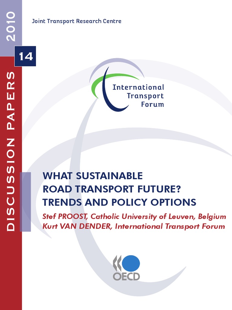Sustainable Road Transport, Future, Trends, and Policy Options | PDF ...